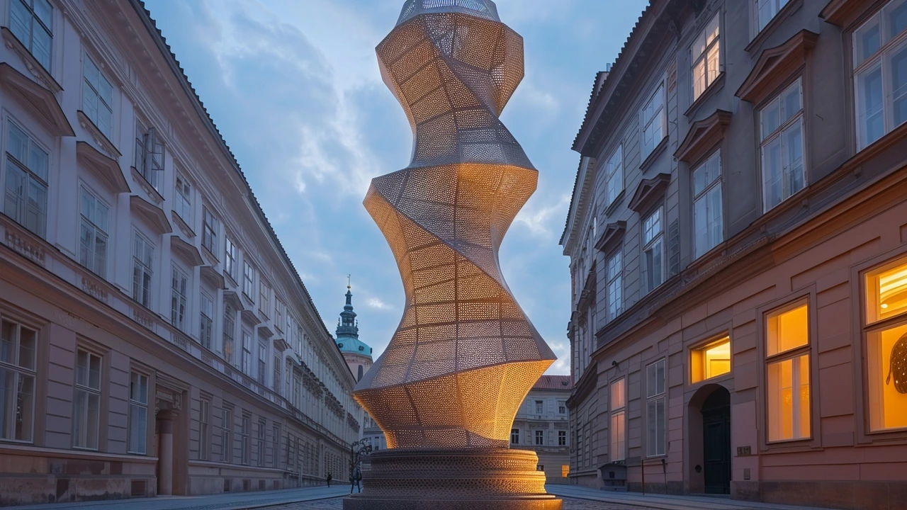 Praha osvětlena jedinečnou kubistickou lampou: Světový unikát po opravě